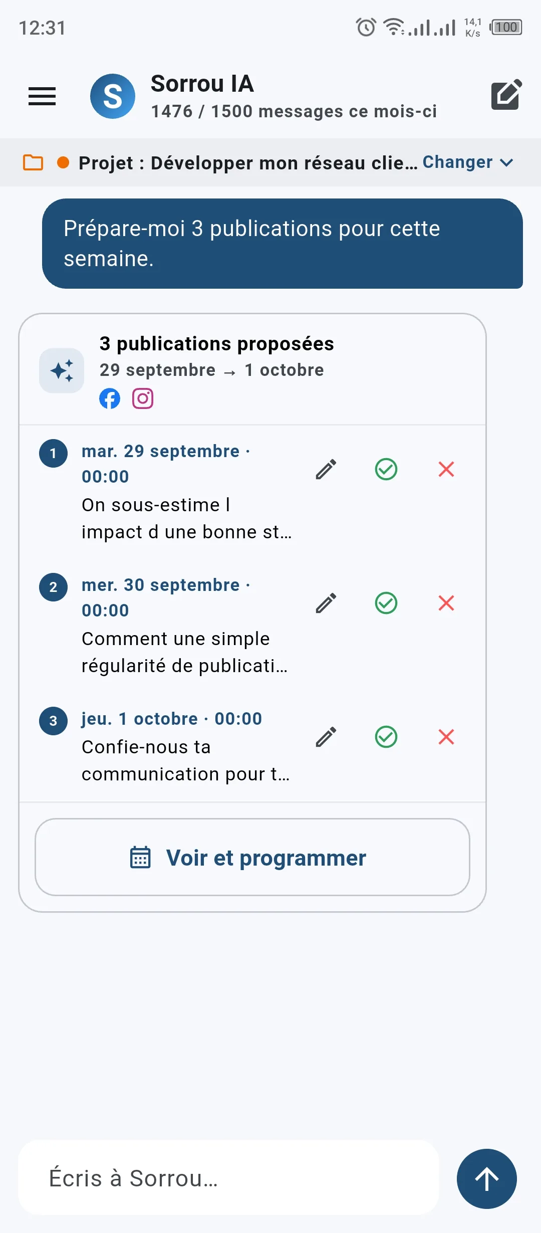 Trois propositions de Sorrou, tu gardes celle qui te ressemble